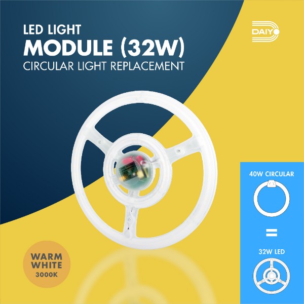 Daiyo LM 102 WW 32W LED Round Shape Circular Magnetic Base Ceiling